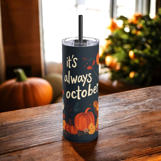 Always October Pumpkin Patch Tumbler 🍂