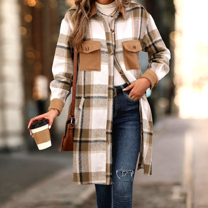 The Harbor Fox Plaid Coat