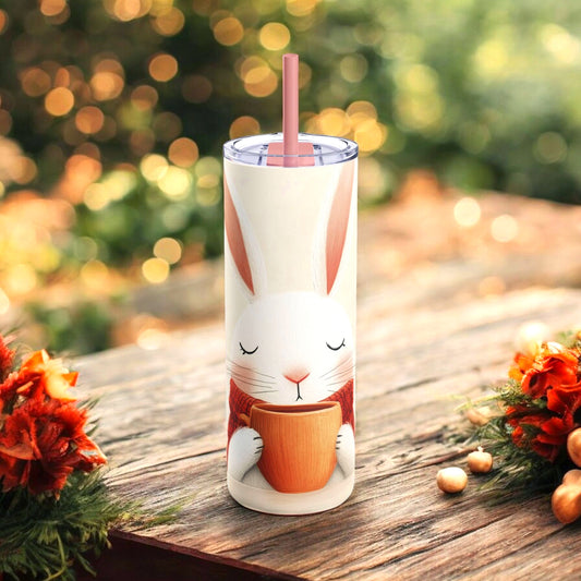 Always October Content Bunny Tumbler 🍂