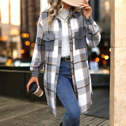 The Harbor Fox Plaid Coat