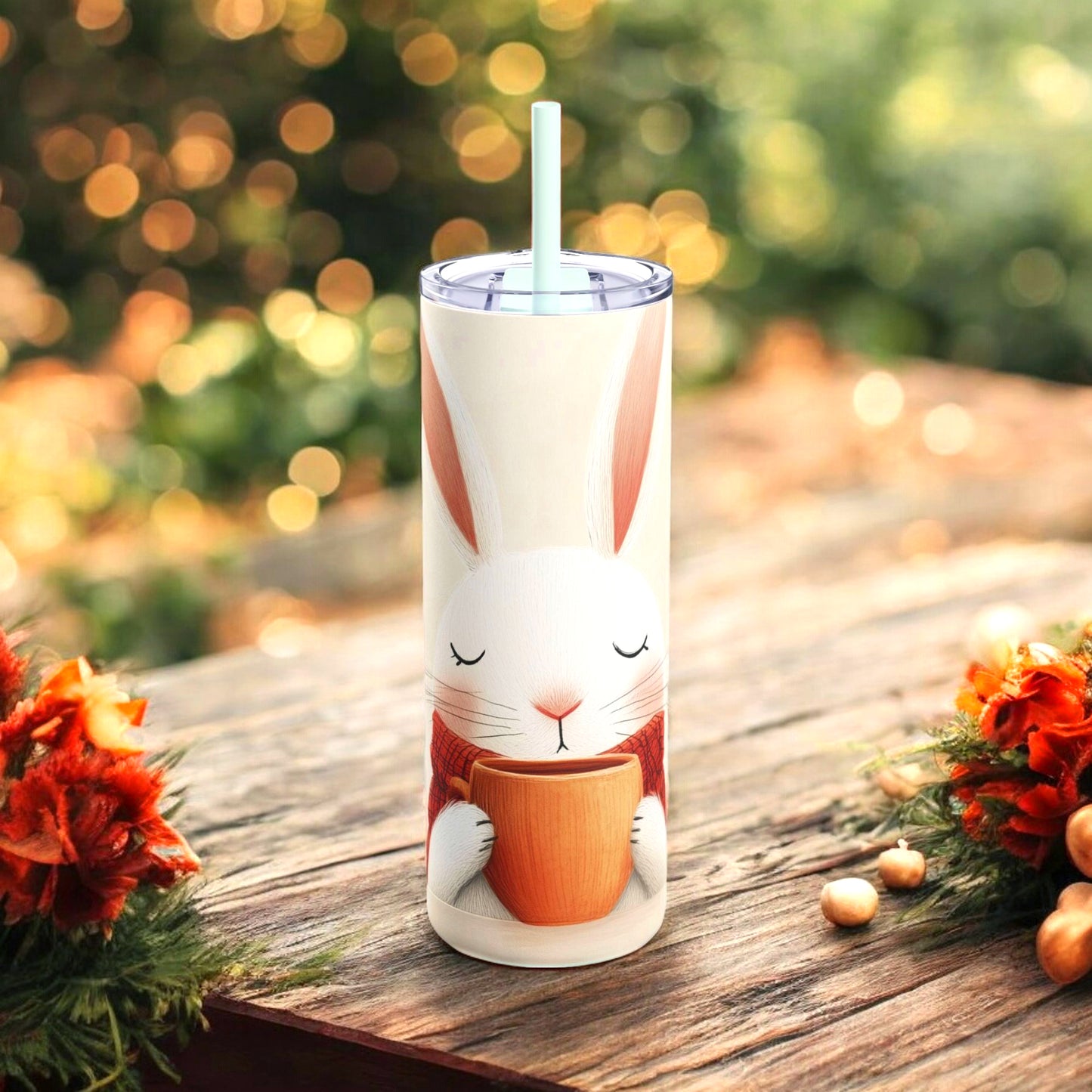 Always October Content Bunny Tumbler 🍂